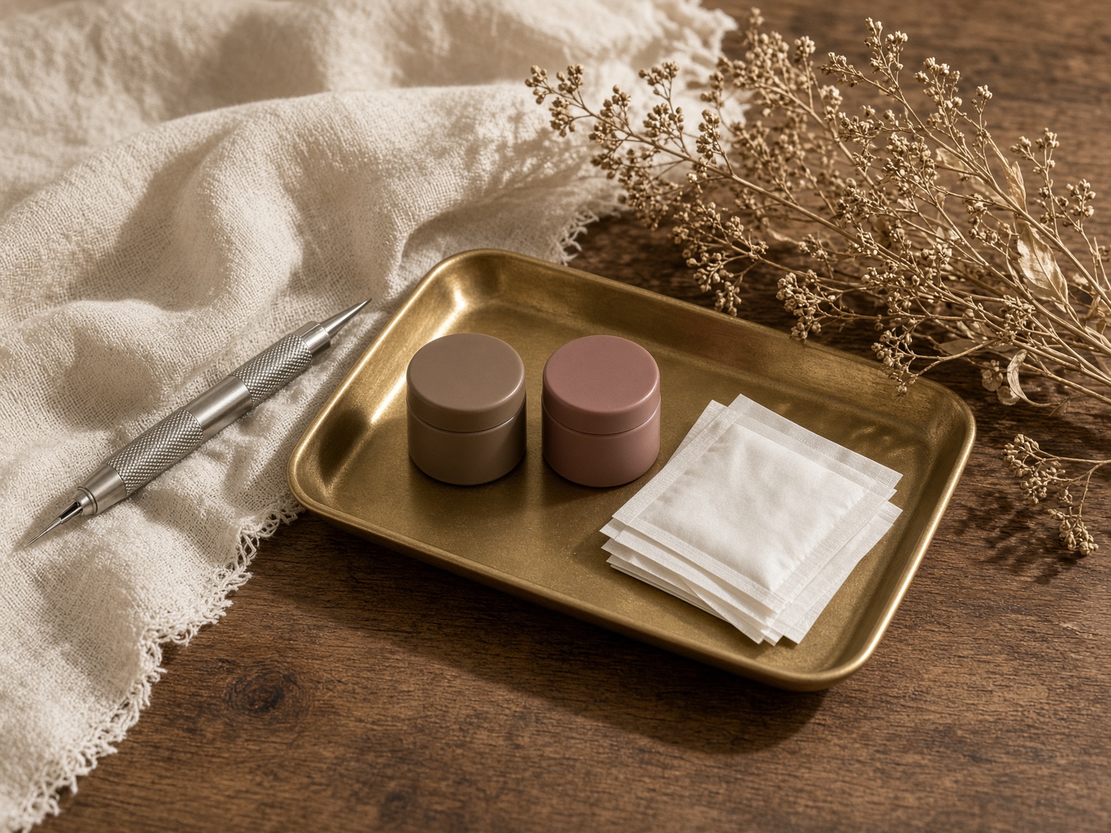 Pigment tray in the treatment room