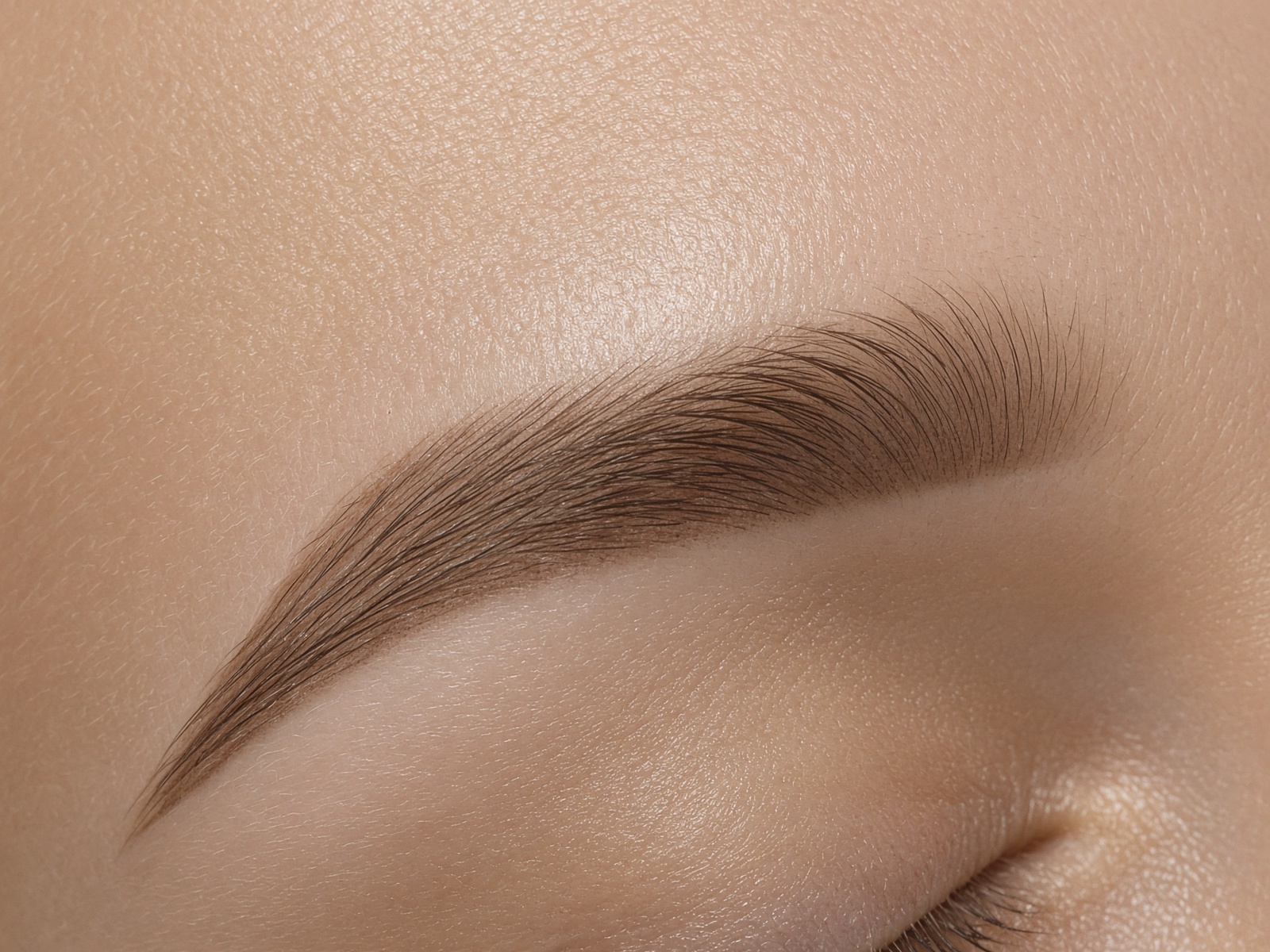 Powder brow, six weeks